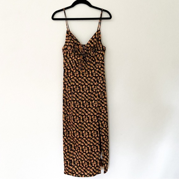 Urban Outfitters Printed Midi Dress XS - Picture 1 of 4